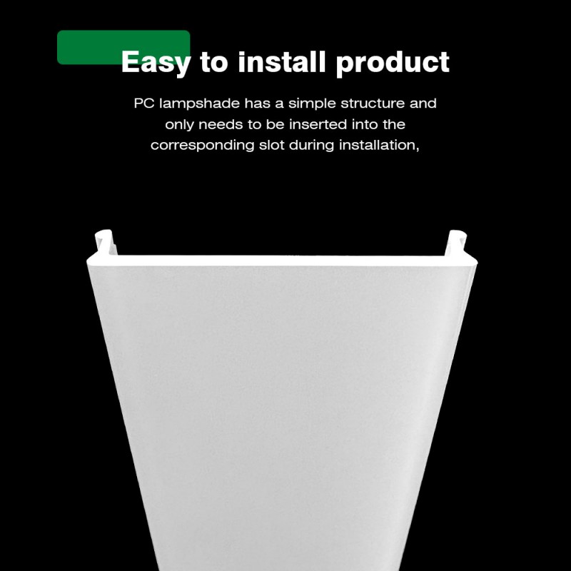 Polykarbonátové extrudované matné tienidlo na lampu