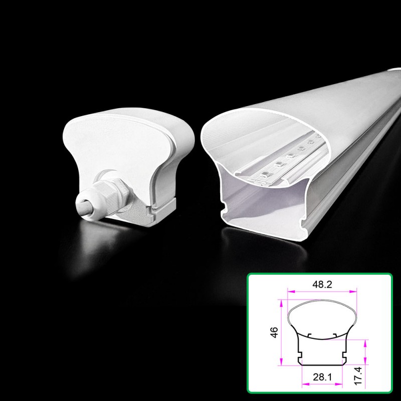 Polykarbonátové dvojfarebné extrudované tienidlo Polykarbonátové dvojfarebné extrudované tienidlo